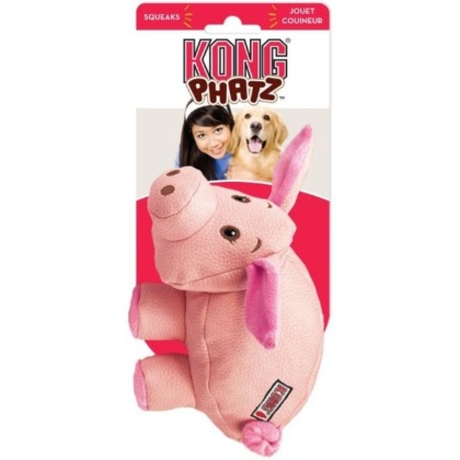 KONG Phatz Dog Toy - Pig - Small - 1 Pack