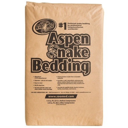 Zoo Med Aspen Snake Bedding - 7.5 Cu. Ft. Bale